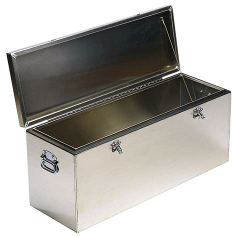 6 foot metal box with hinged lid|steel storage boxes with lids.